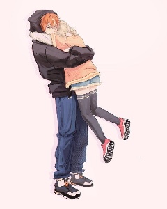 Akikoha where they uh yeah hug or wtv