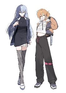 Genderbent akitoya standing there