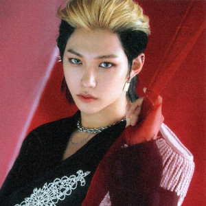 Blond & black mullet