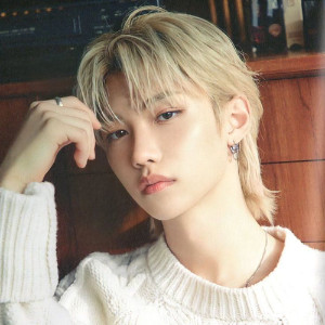 Blond mullet