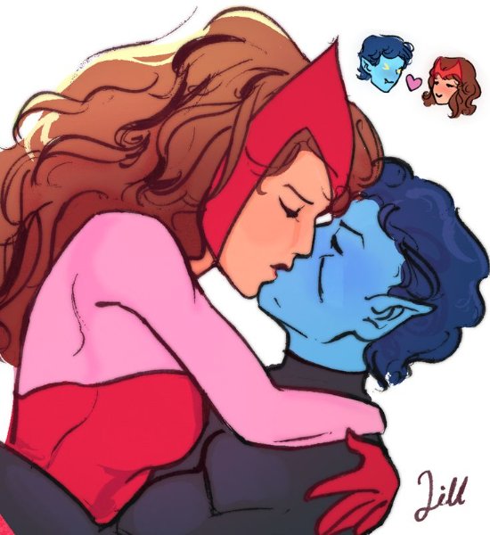 Kurt Wagner x Wanda Maximoff