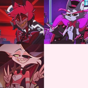 Alastor x Husker x Angel