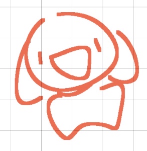 Dog with down ears