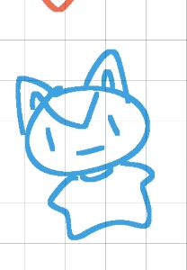 Dog with pointy ears