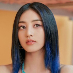 black with blue ends