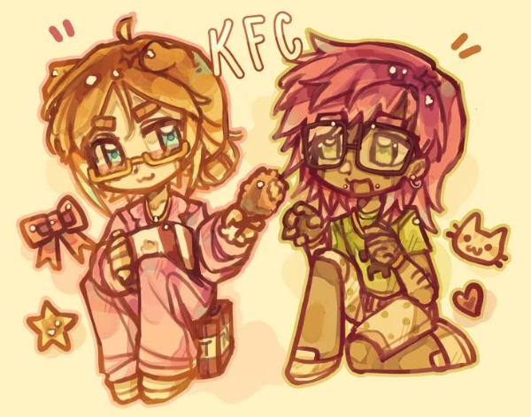 KFC duo | @Biskuuarts twt