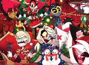 2025 Christmas Poster Alastor x Lucifer