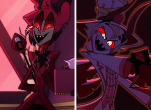 Alastor x Demon Form Lucifer