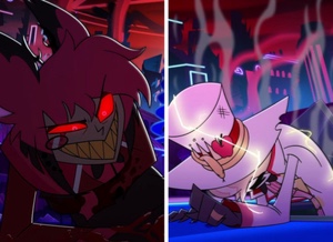 Hurt Alastor x Hurt Lucifer