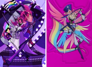 Pride Merch Standees Alastor x Lucifer
