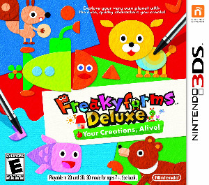 Freakyforms Deluxe - Your Creations, Alive! (3DS, 2012)