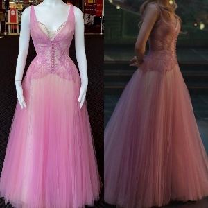 Wedding Dress + Pink Cover