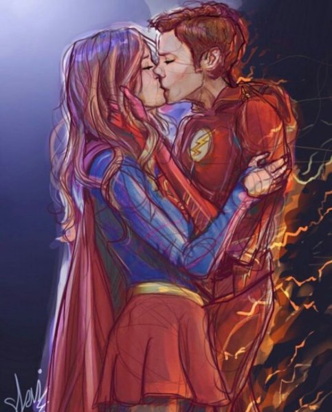 Barry Allen x Kara Zor-El