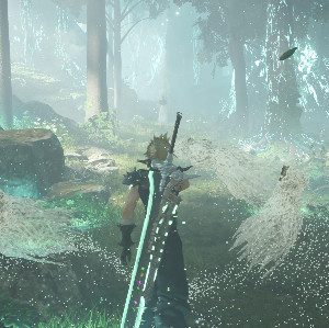 Sleeping forest scene