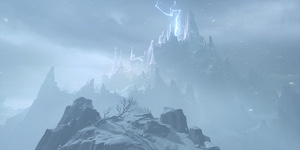 A Lonely Mansion Against the Whiteout