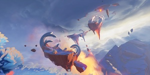 Floating Rock Skyfire Circlet