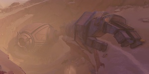 Where a Titan's Shins Were Broken