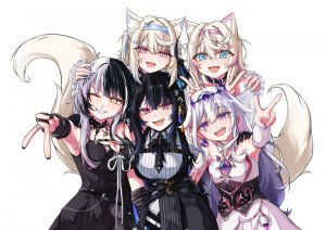 PolyAdvent- Shiori X Fuwawa X Nerissa X Bijou X Mococo