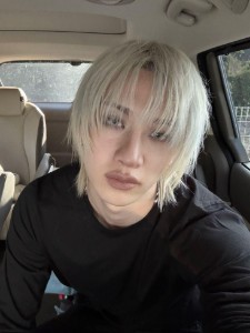 bangchan - long straight down blonde