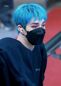 bangchan - neon blue