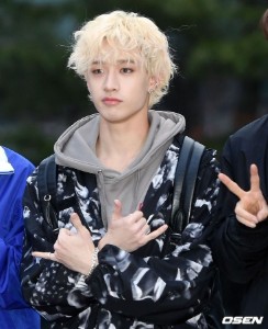 bangchan - super fluffy blonde