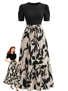 1940s-Floral-Round-Neck-Belted-Dress-DRES-1_1024x1024