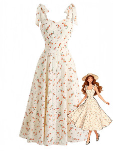 1950s-Dress-Beige-Floral-Print-Tie-Strap-1_1024x1024