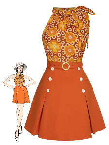 2PCS-1960s-Tie-Neck-Floral-Top-Button-Solid-Skirt-SKIR-1_1024x1024