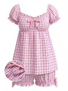 Pink-1960s-Bow-Gingham-Ruffle-Pajama-Set-1_1024x1024
