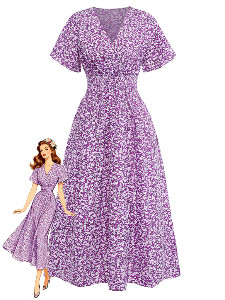 Purple-1940s-Ditsy-Floral-Short-Sleeves-Fitted-Midi-Dress-1_1024x1024