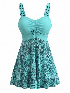Turquoise-1980s-Paisley-Ruched-Bust-Polka-Strap-Swim-Dress-DRES-1_1024x1024