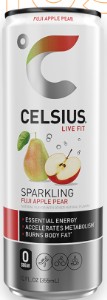 Celsius fuji apple pear