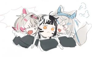 Pen Pups- Fuwawa X Shiori X Mococo