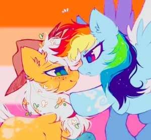 Applejack x Rainbow dash