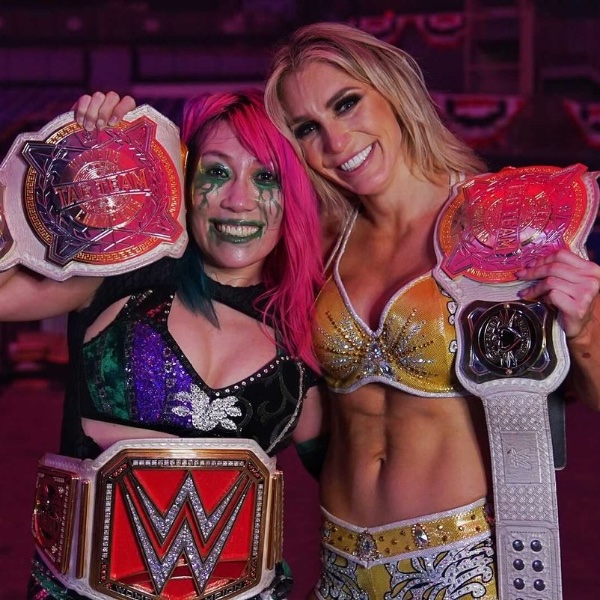 Asuka and Charlotte Flair