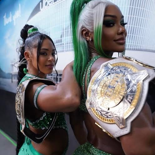 Bianca Belair and Jade Cargill