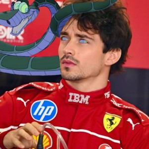 Charles Leclerc with Kaa