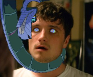 Josh ensnared by Kaa