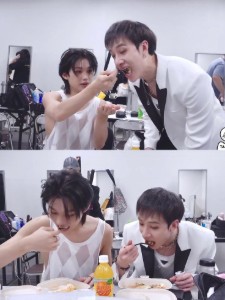 eating together all domestic and stuff