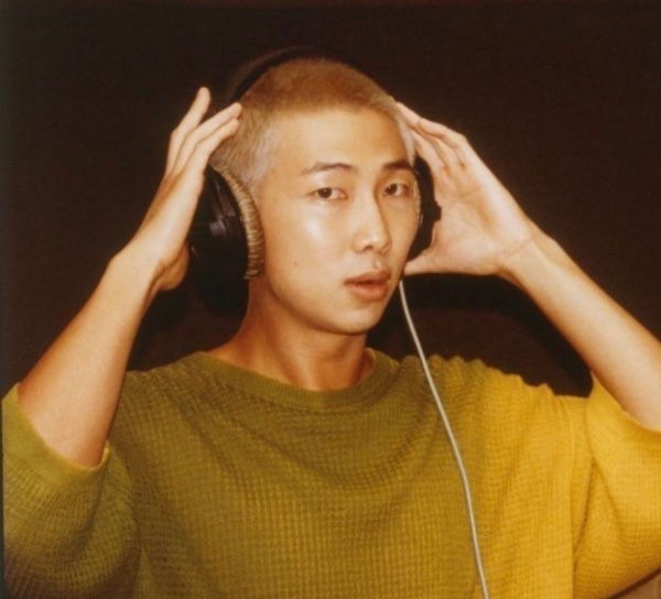 bleached buzz cut