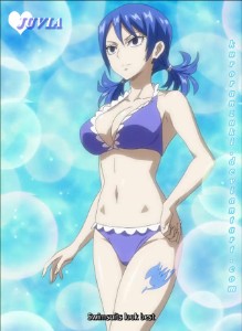 Purple swimsuit twin tail
